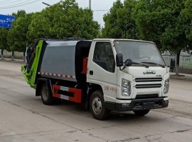 聚尘王牌HNY5041ZYSJ6型压缩式垃圾车